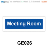 AILL008 Made To Order Door Plaques Surveyor Meter Room Planner