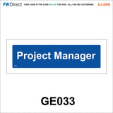 AILL008 Made To Order Door Plaques Surveyor Meter Room Planner