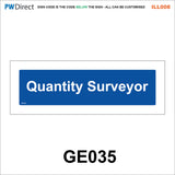 AILL008 Made To Order Door Plaques Surveyor Meter Room Planner