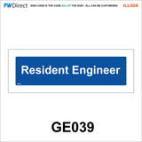 AILL008 Made To Order Door Plaques Surveyor Meter Room Planner