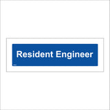 GE039 Resident Engineer Door Plaque Sign