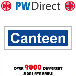 GE064 Canteen Door Plaque Sign