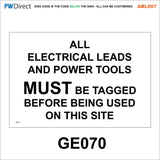 ABL007 Construction Site Safety PPE Keep Out Danger Office