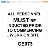 ABL006 Danger Construction Keep Out Site Safety Speed Limit Signs