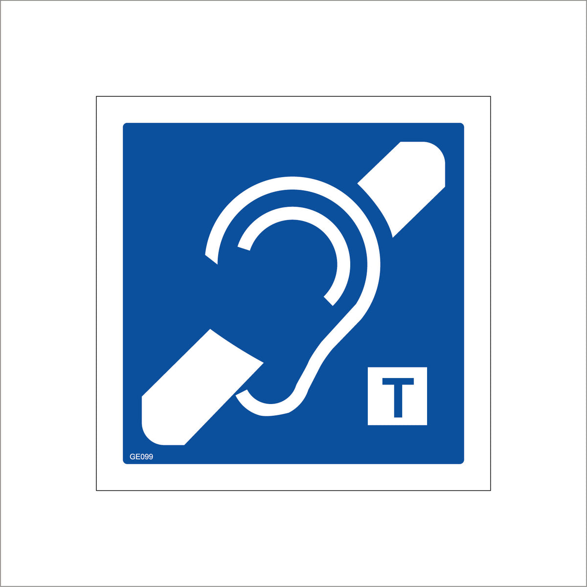 Hearing Aid Loop Sign with Ear – PWDirect