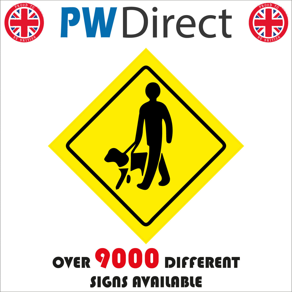 Guide Dogs Sign with Person Dog – PWDirect