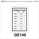 AWBP005 Custom Sign Made To Order Wash Hands Food Preparation Hygiene