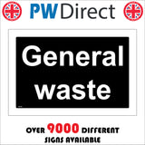 GE167 General Waste Sign