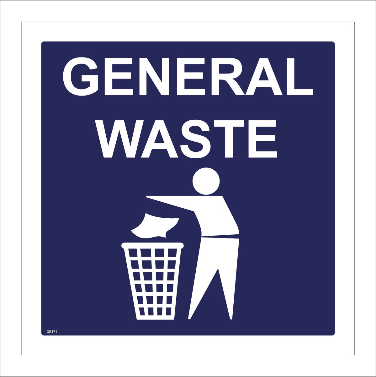 General Waste Sign – PWDirect