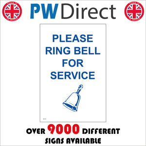 Ring bell for clearance service bell