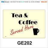 AWBL005 Made To Order Sign Wash Hands Sink Pots Utensils Raw Food