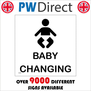 GE206 Baby Changing Sign with Baby