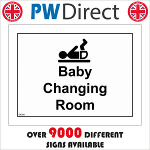 GE208 Baby Changing Room Sign with Baby