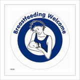 GE230 Breastfeeding Welcome Sign with Woman Baby