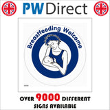 GE230 Breastfeeding Welcome Sign with Woman Baby