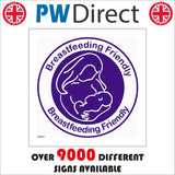 GE231 Breastfeeding Friendly Sign with Woman Baby