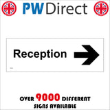 GE336 Reception Right Sign