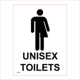 GE345 Unisex Toilets Sign with Person