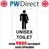 GE348 Unisex Toilet Sign with Person