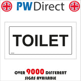 GE383 Toilet Door Plaque Sign