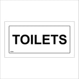 GE384 Toilets Door Plaque Sign