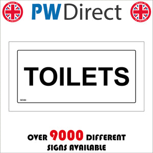 GE384 Toilets Door Plaque Sign