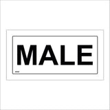 GE387 Male Toilet Mens Gents Boys Sign