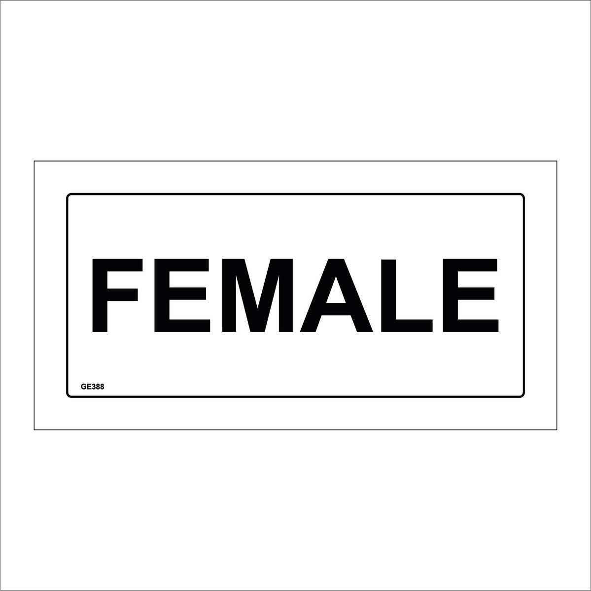 Female Toilet Ladies Girls Sign – PWDirect