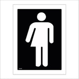 GE392 Whichever Toilet Sign with Person