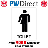 GE408 Toilet Sign with Man Woman