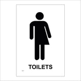 GE417 Toilets Sign with Man Woman