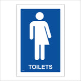 GE418 Toilets Sign with Man Woman
