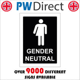 GE440 Gender Neutral Toilet Sign with Person