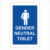 GE448 Gender Neutral Toilet Sign with Person