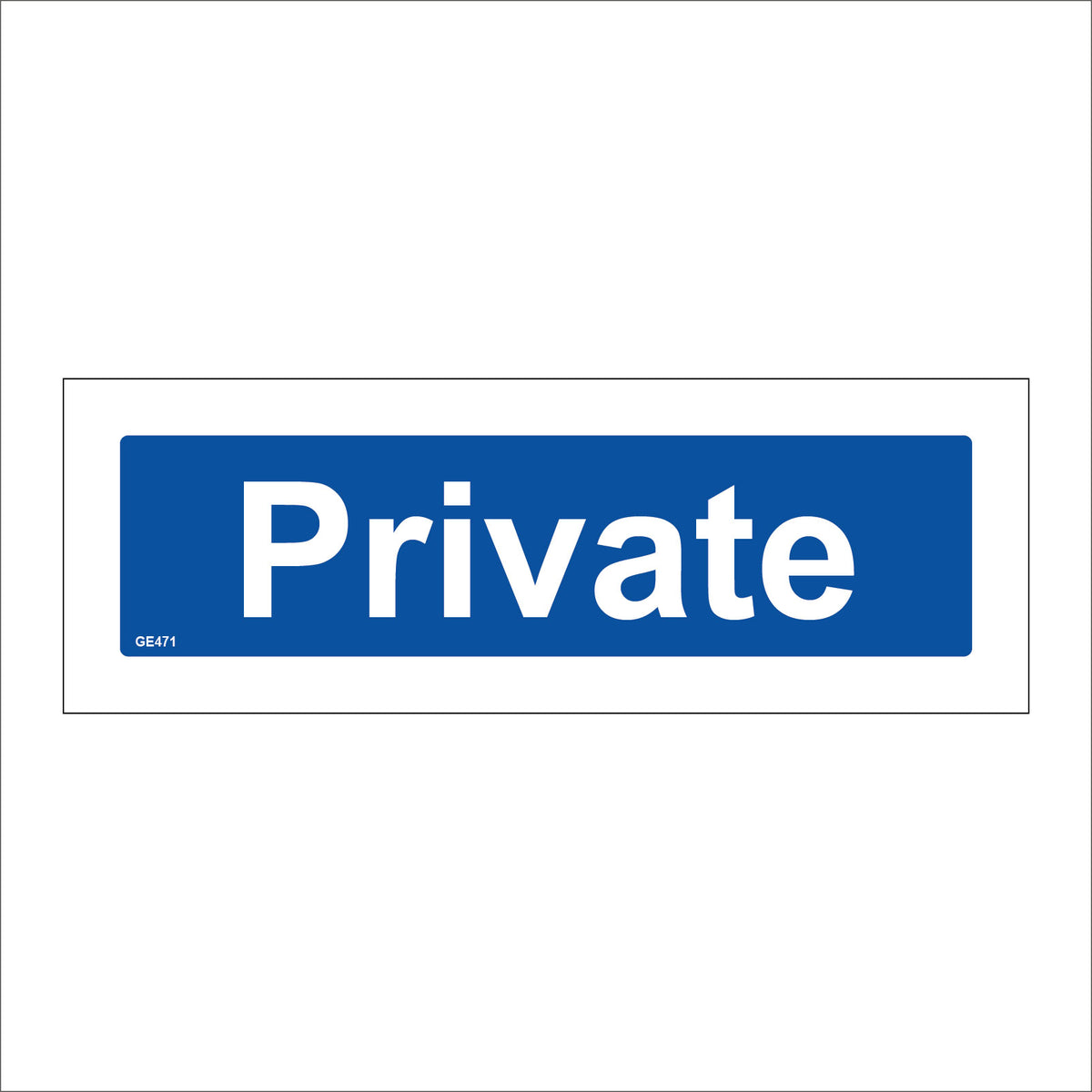 Private Program Sign Private Sign – PWDirect