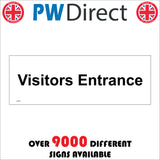 GE474 Visitors Entrance Sign