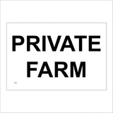 GE487 Private Farm Sign
