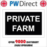 GE488 Private Farm Sign