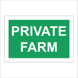 GE490 Private Farm Sign