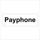 GE492 Payphone Sign