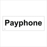 GE492 Payphone Sign