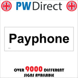 GE492 Payphone Sign