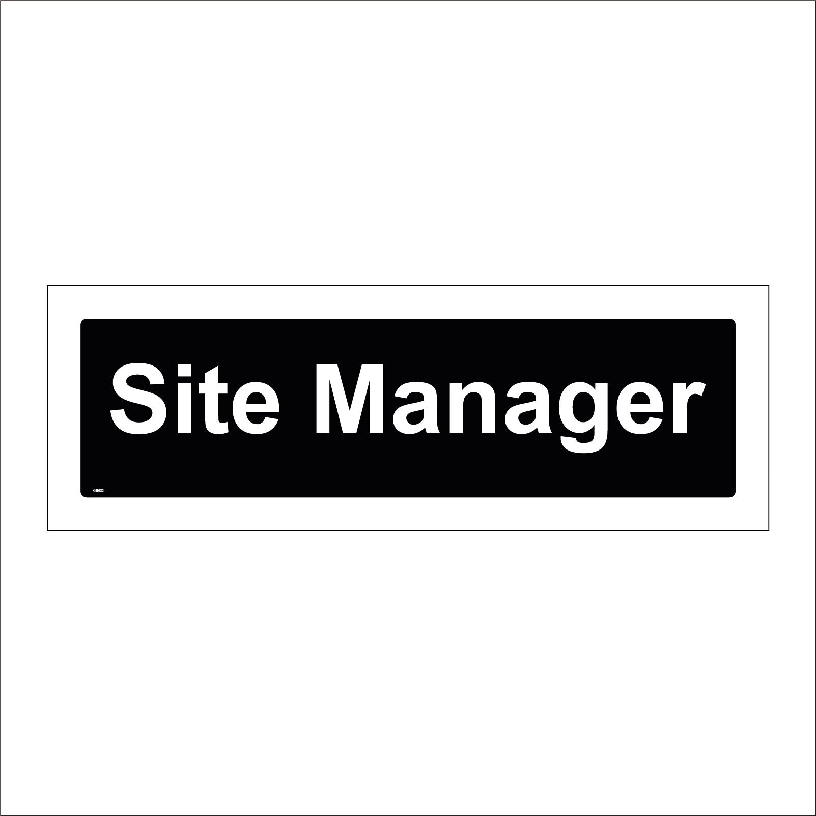Site Manager Sign โ PWDirect