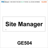 AILL002 Made To Order Door Plaques Security Site Office Staff Signs