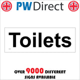 GE516 Toilets Sign