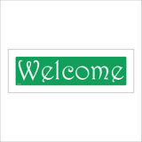 GE527 Welcome Sign