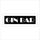 GE571 Gin Bar Sign