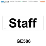 AILL002 Made To Order Door Plaques Security Site Office Staff Signs