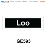 AILL004 Made To Order Toilet Stairs Door Plaques Canteen Bathroom Signs