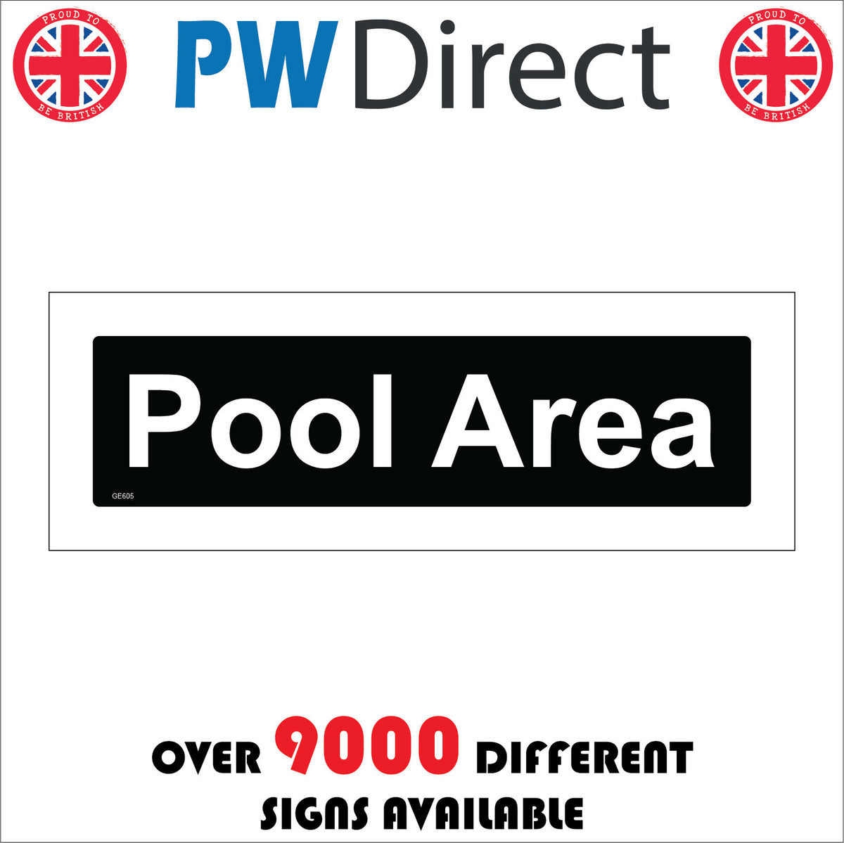 Pool Area Sign – PWDirect
